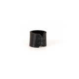 The Minimalist Matte Black Leather Ring