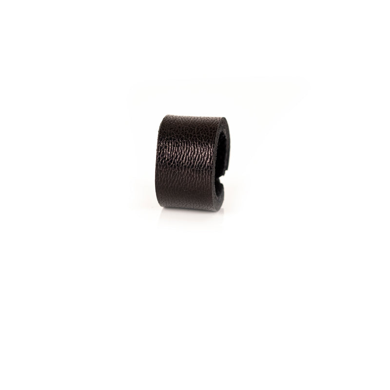 The Minimalist Black Leather Ring