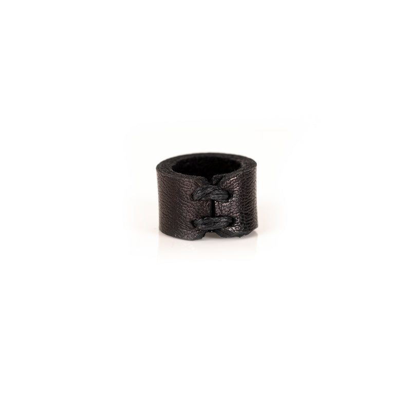 The Minimalist Black Leather Ring