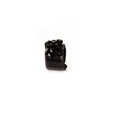 The Minimalist Black Leather Ring with Beads