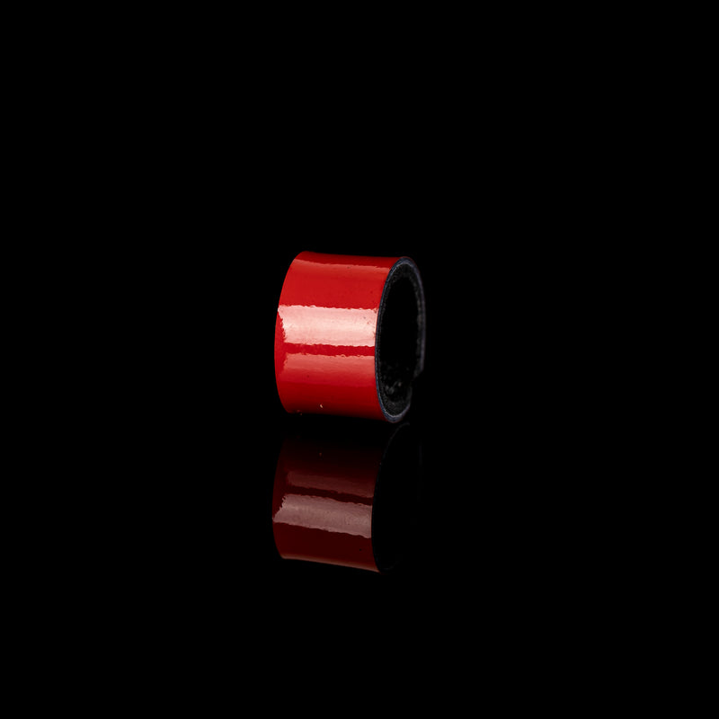 The Minimalist Patent Red Leather Ring