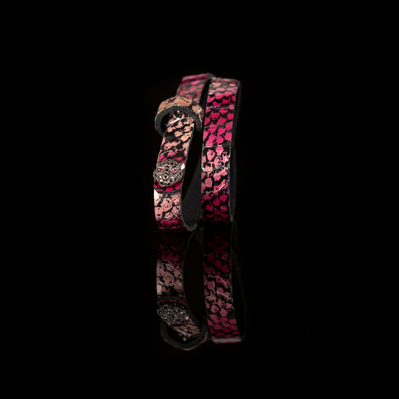 The Tiger Double Wrap Leather Bracelet