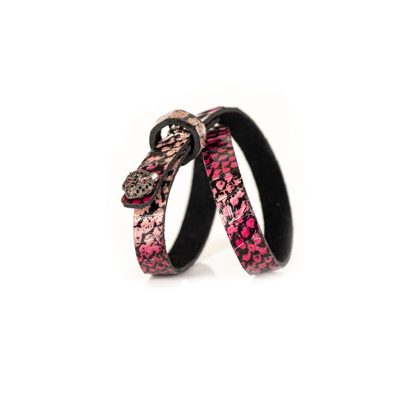 The Tiger Double Wrap Leather Bracelet