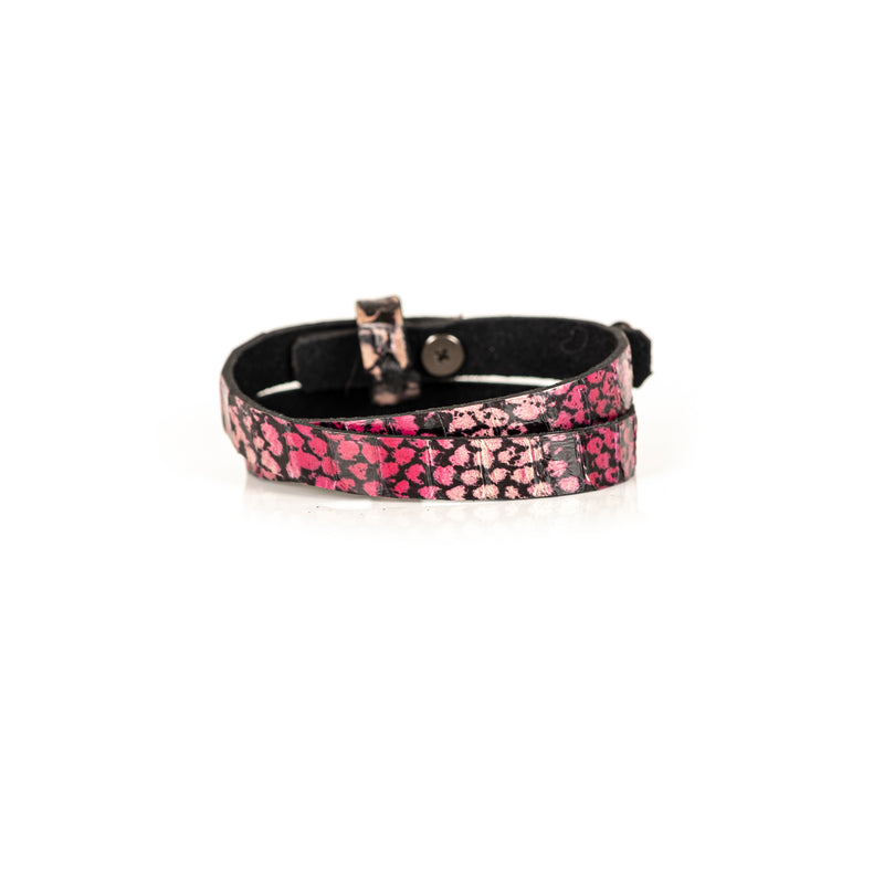 The Tiger Double Wrap Leather Bracelet