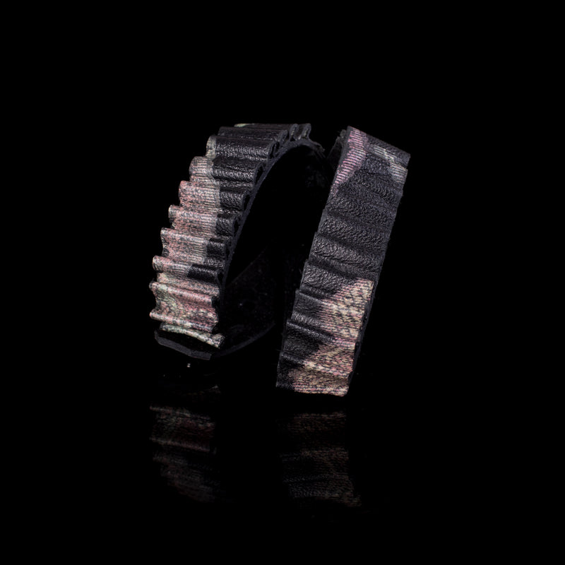 The Wide Embossed Leather Double Wrap Bracelet