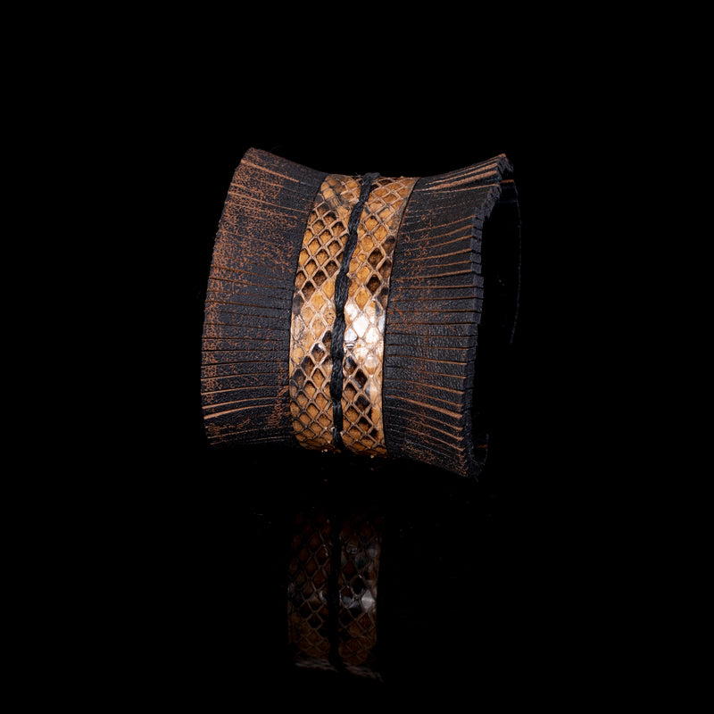 The Stitched Leather Cuff