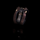 The Circular Brown Leather Bracelet