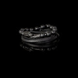 The Gargoyles Beaded Black Bracelet Set