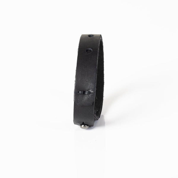 The Slim Punched Leather Bracelet