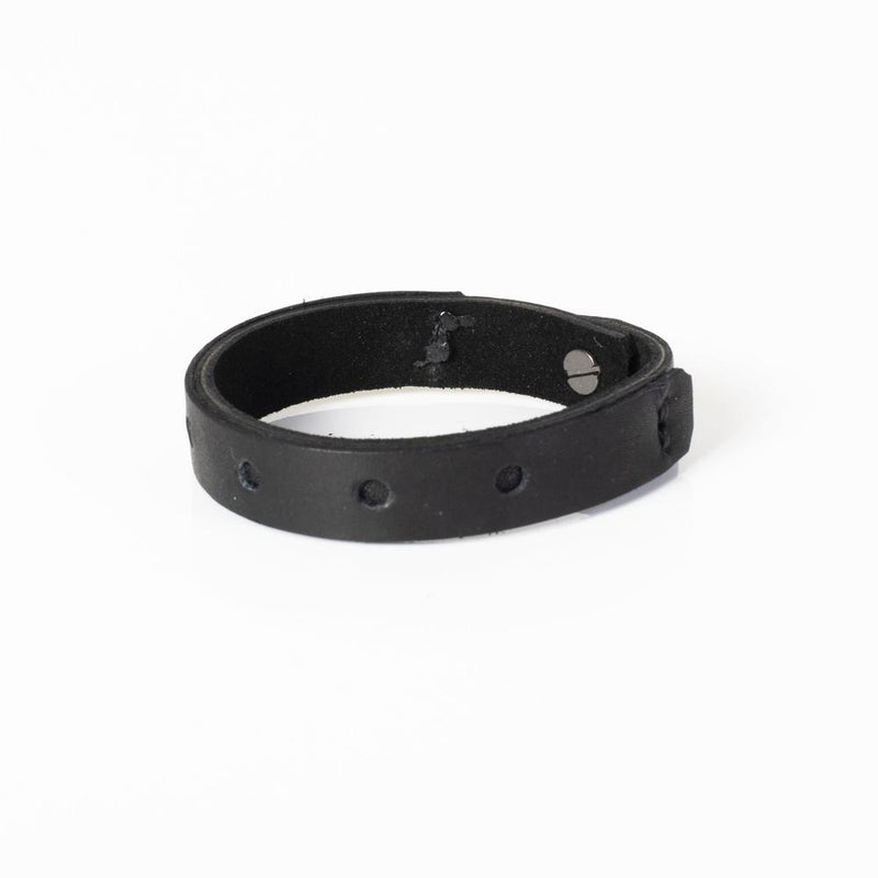 The Slim Punched Leather Bracelet