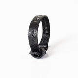 The Minimalist Stitched Black Leather Bracelet