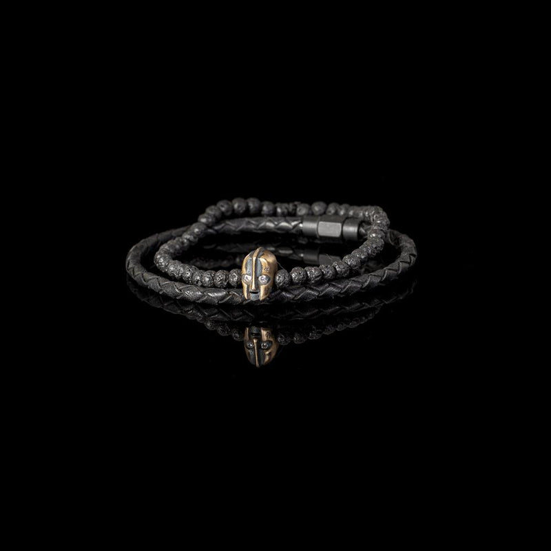 The Minimalist Beaded Skull Bracelet Set
