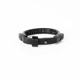 The Slim Braided Black Leather Bracelet