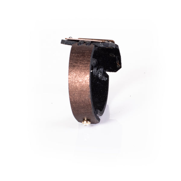 The Stitched Square Leather Bracelet