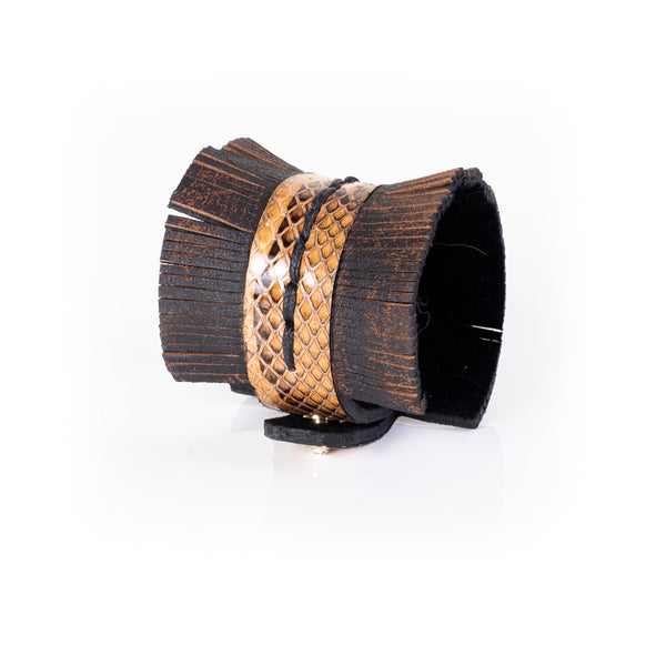 The Stitched Leather Cuff