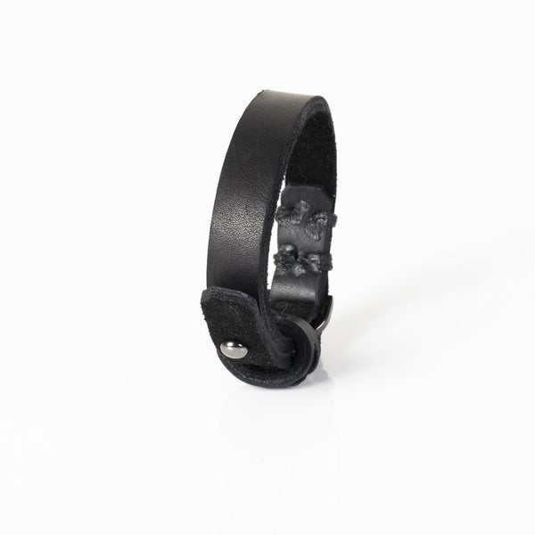 The Minimalist Black Leather Bracelet