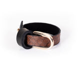 The Stackable Leather Bracelet with Swarovski Snap
