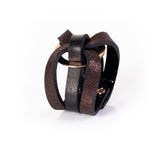 The Circular Brown Leather Bracelet