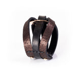 The Circular Brown Leather Bracelet