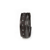 The Black Zipper Leather Cuff